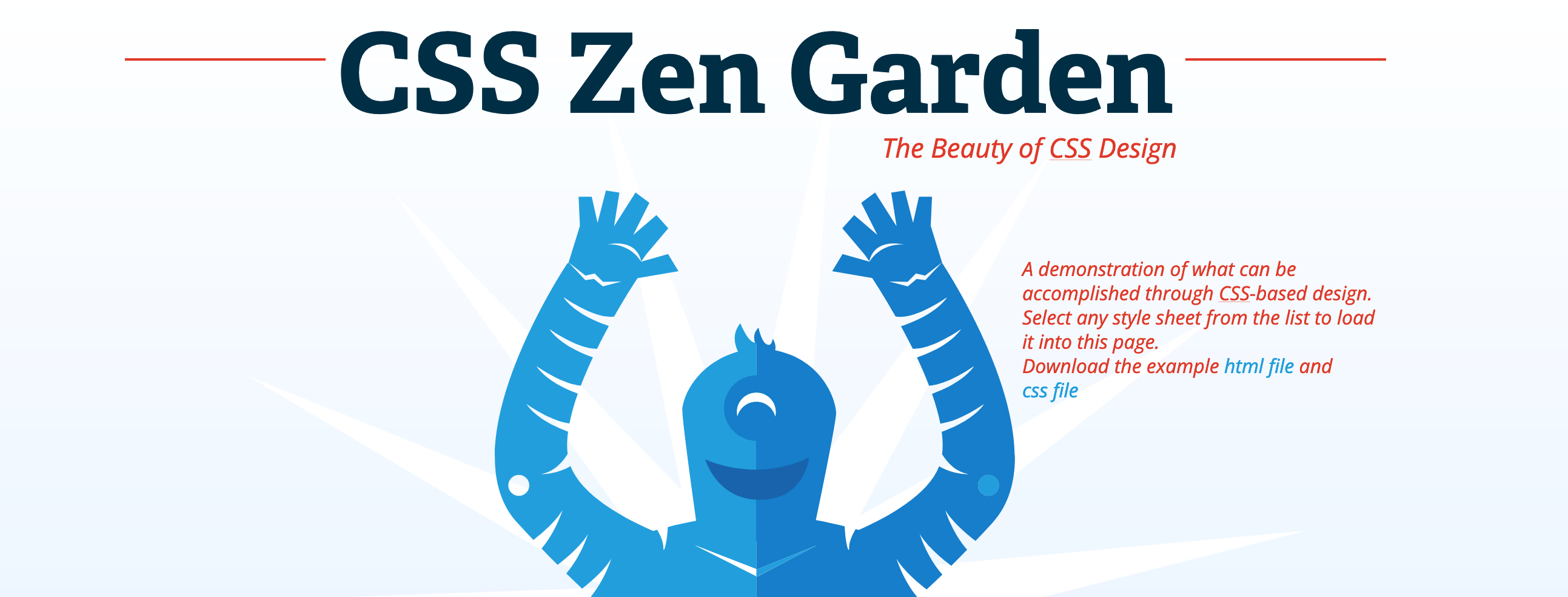 image of page from css zen garden